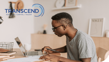 black boy typing